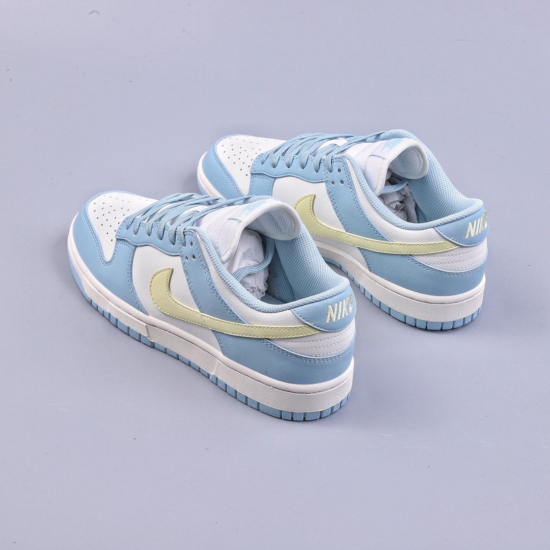 H NK Dunk Low Spring and Summer Ice Cream Color Lake Blue DD1503-123