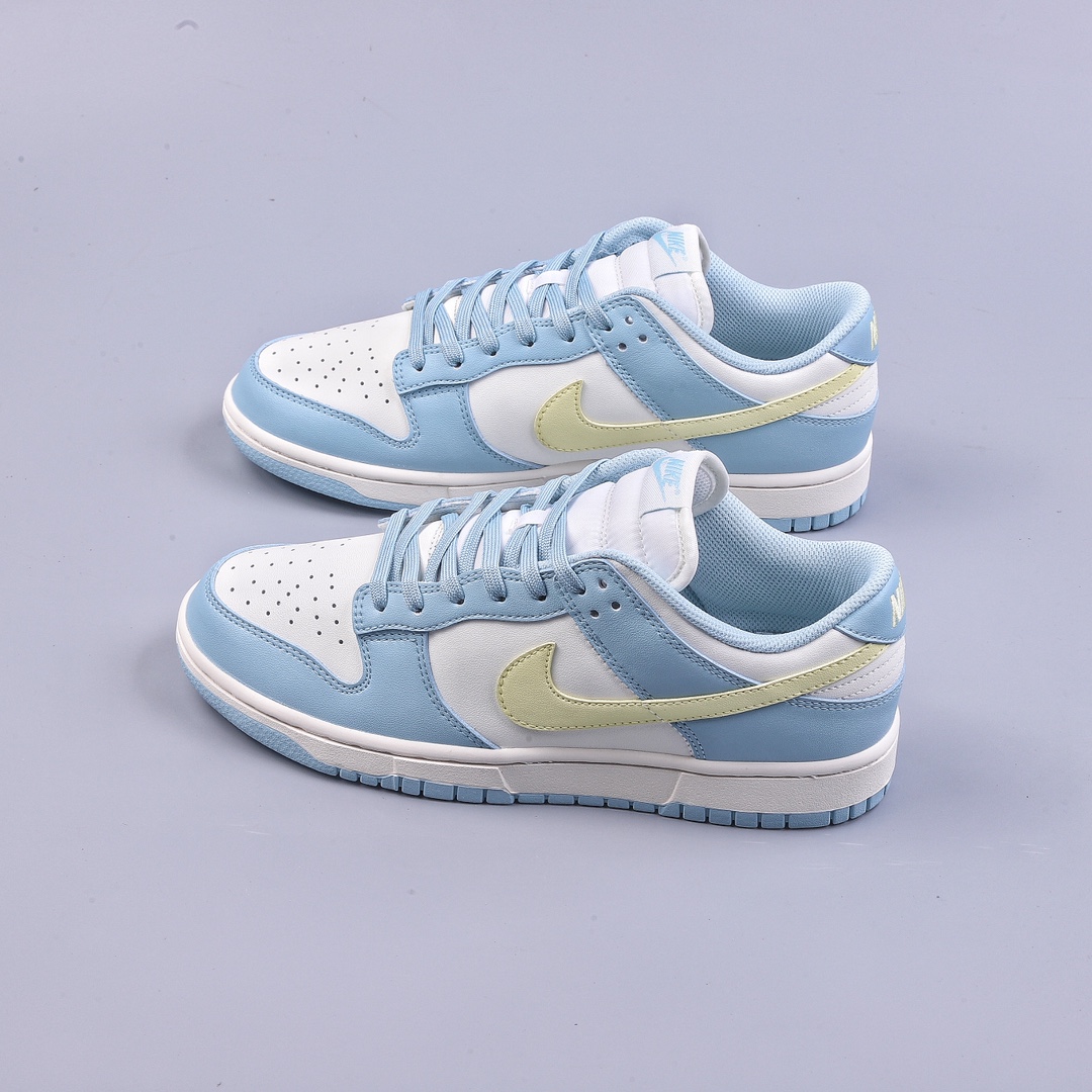 H NK Dunk Low Spring and Summer Ice Cream Color Lake Blue DD1503-123