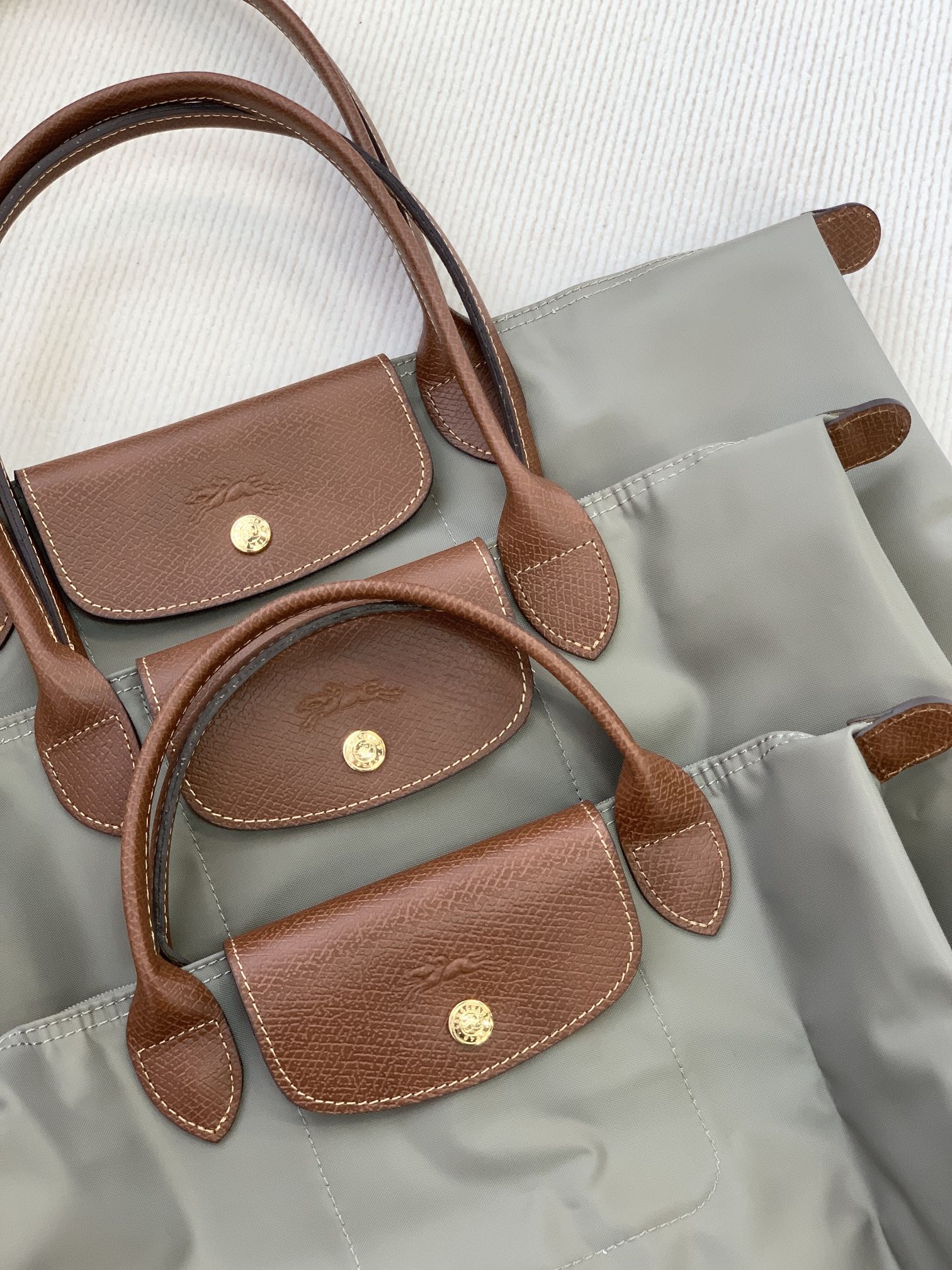 Longchamp ～斑鸠灰大小尺寸图