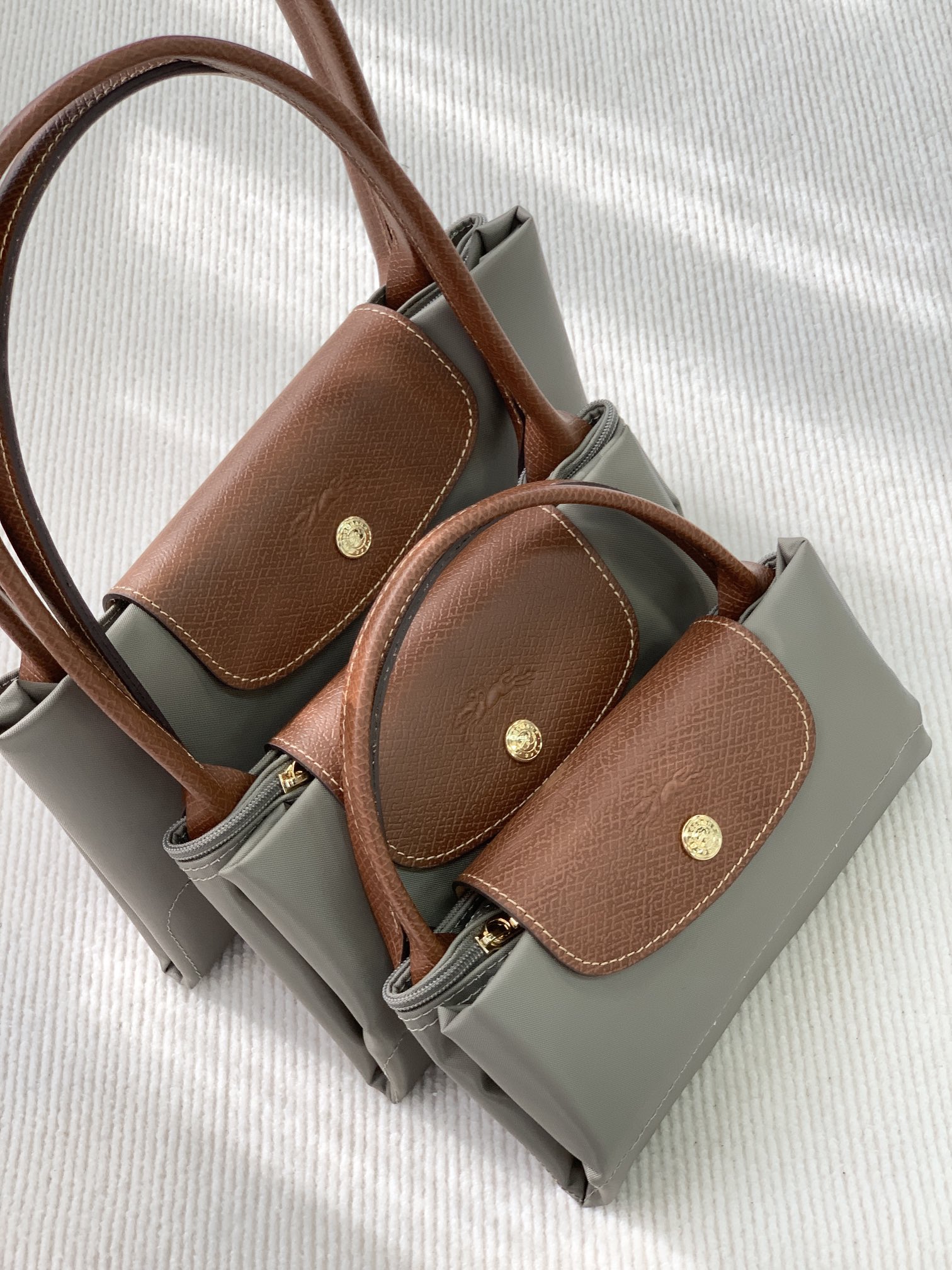 Longchamp ～斑鸠灰大小尺寸图