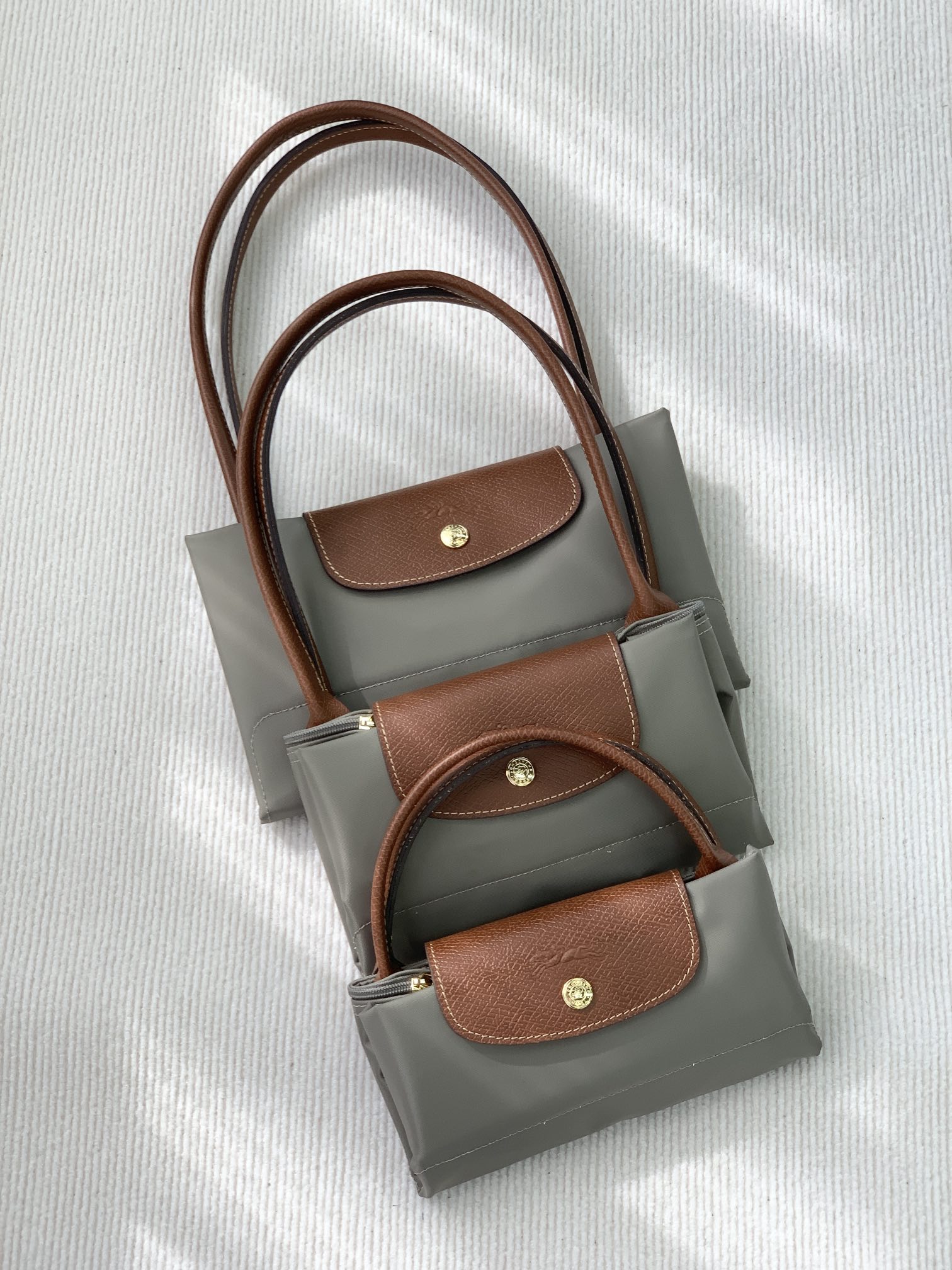 Longchamp ～斑鸠灰大小尺寸图