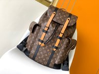 Louis Vuitton LV Christopher Backpack Travel Bags Yellow Monogram Canvas M43735