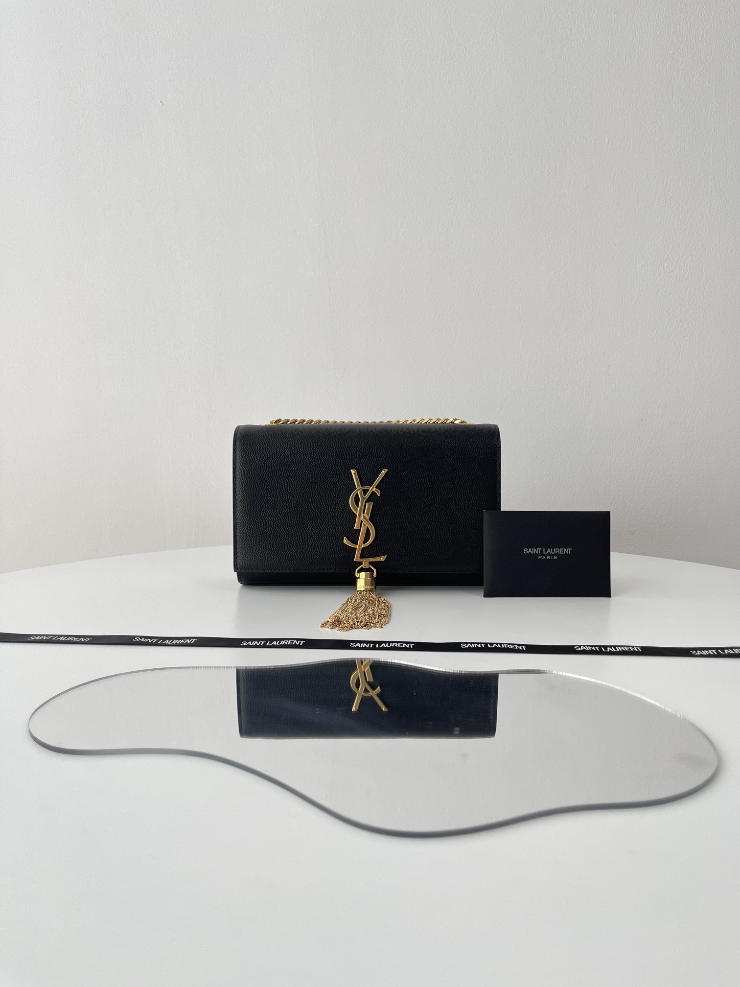 Yves Saint Laurent YSL Kate Crossbody & Shoulder Bags Black Gold Hardware Chains