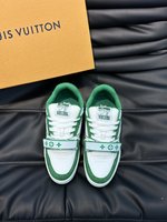 Louis Vuitton Shoes Sneakers Sell Online Luxury Designer
 Splicing Unisex Cowhide Rubber Vintage Casual