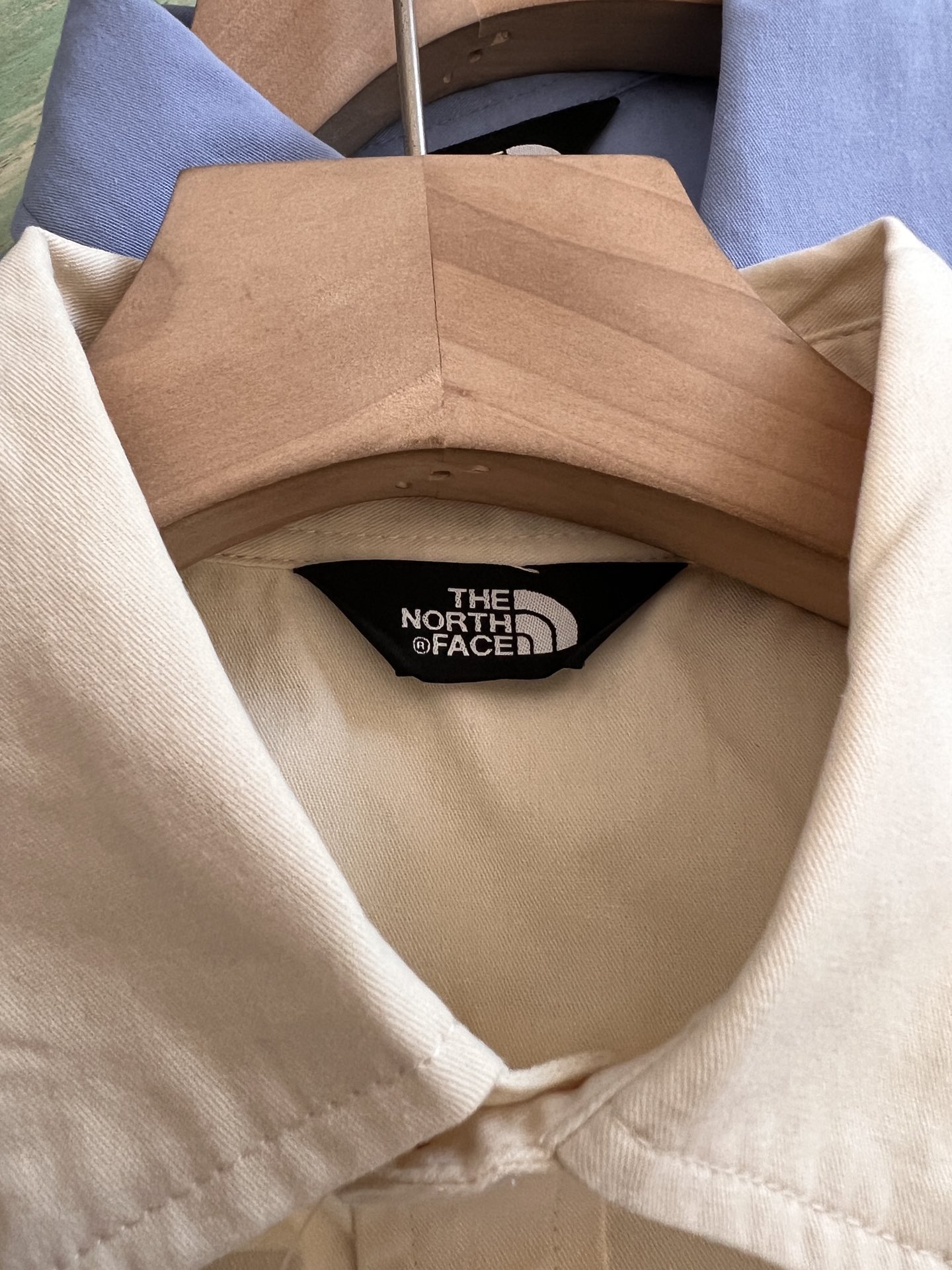 Korean Order: The North Face Embroidered Logo Shirt, Urban Style, Pure Cotton, Couples. - 图片 7