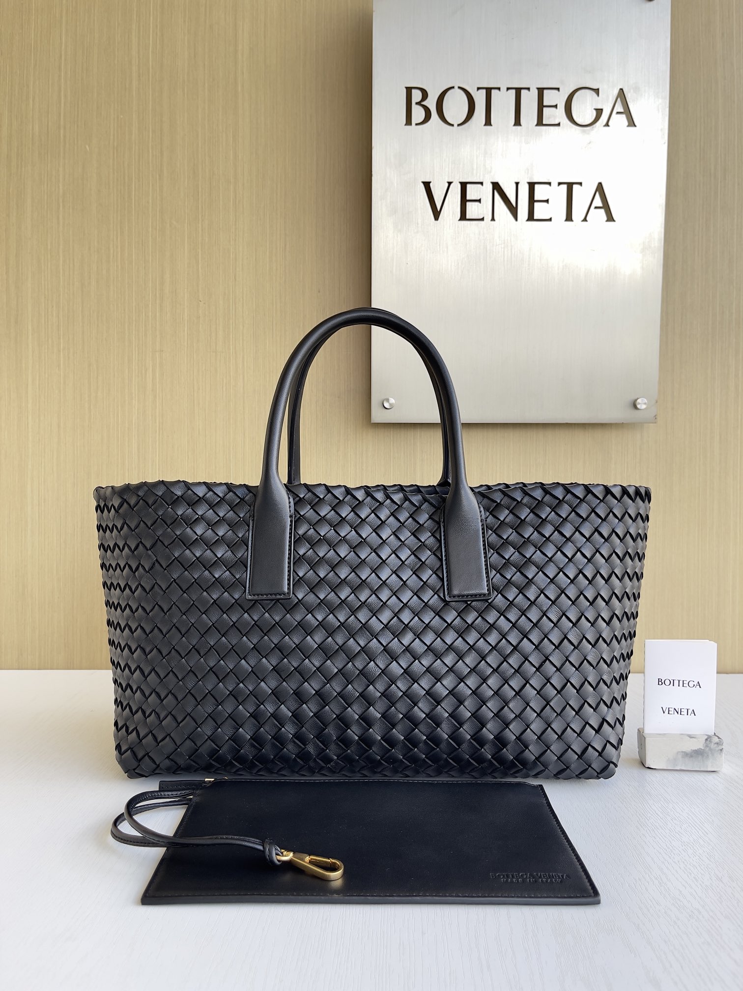 Bottega Veneta Hand-woven lambskin inside and out