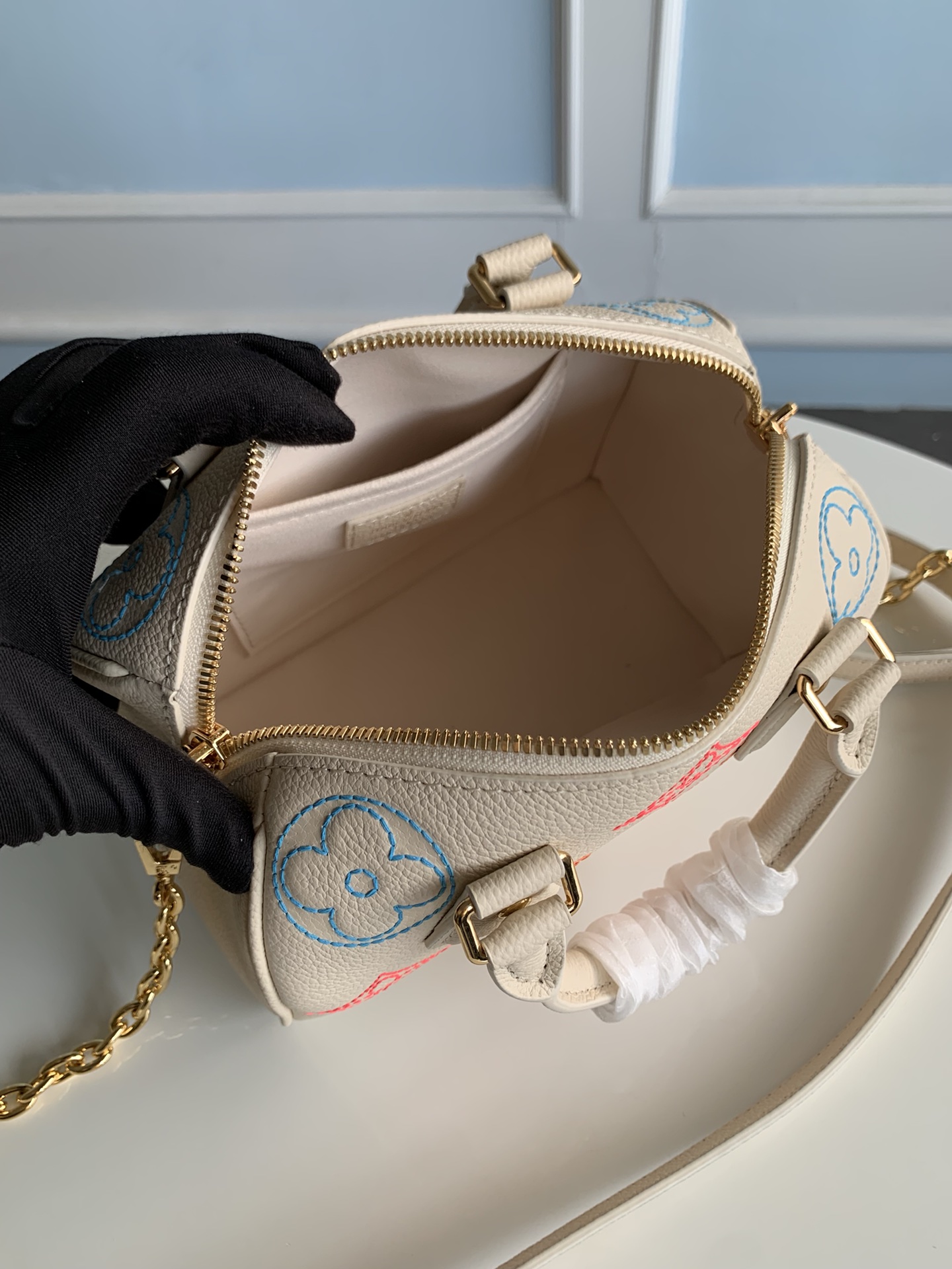 Top Grade ✨ M46667 Off-White Full Leather Speedy Series — SPEEDY - Bag 7