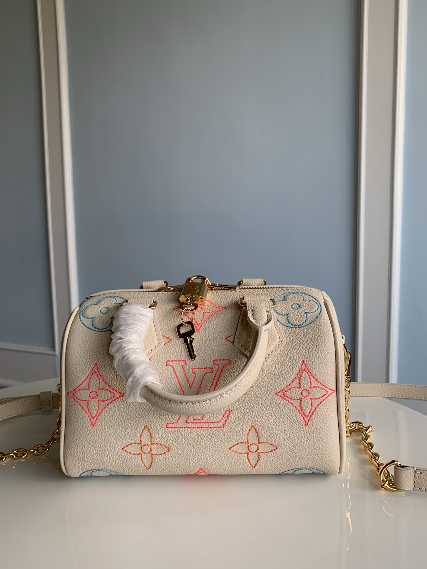 Top Grade ✨ M46667 Off-White Full Leather Speedy Series — SPEEDY - Bag 2