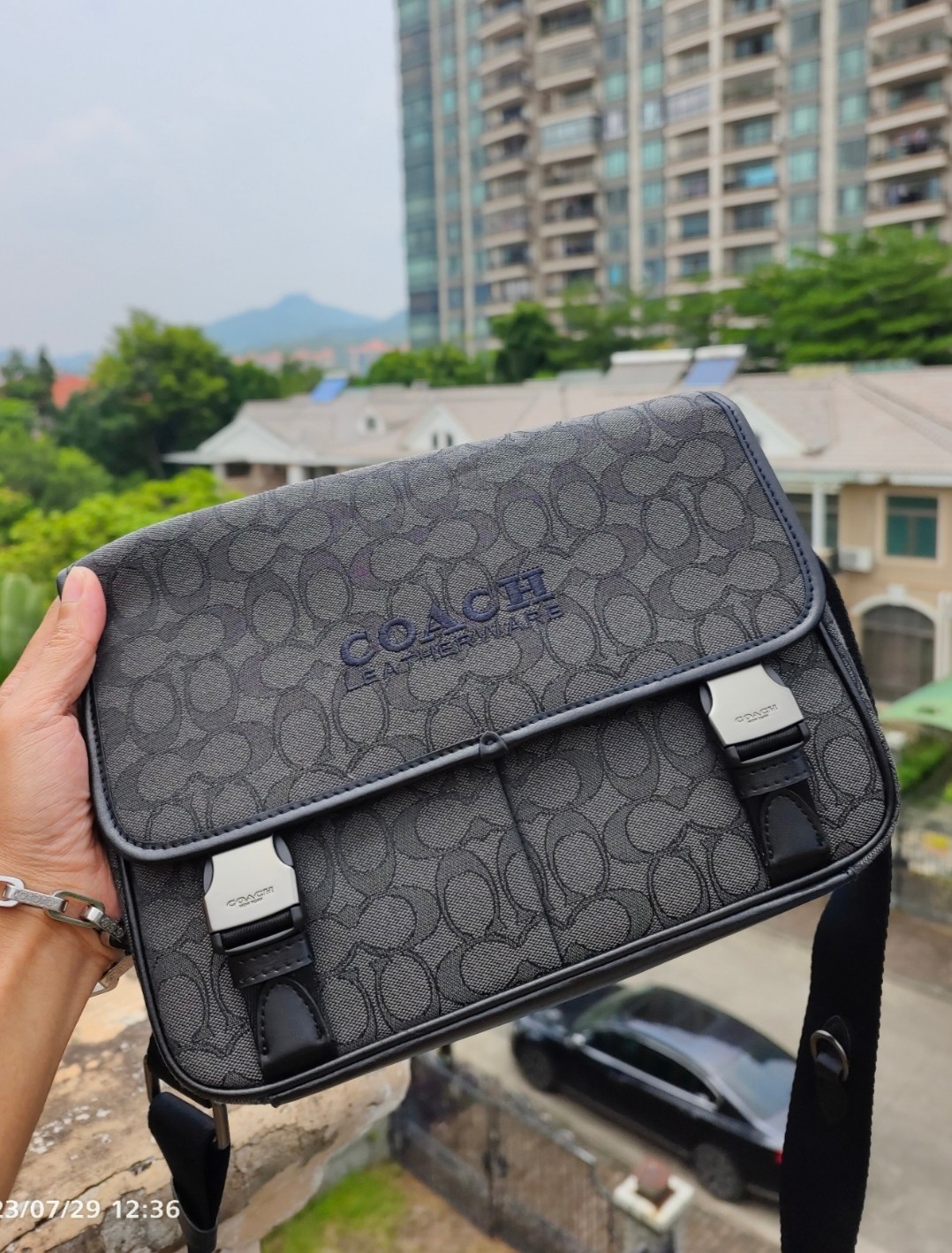 Coach COACH蔻驰C9158新款男包LEAGUE信使包单肩斜挎包 League专为运动生活打造