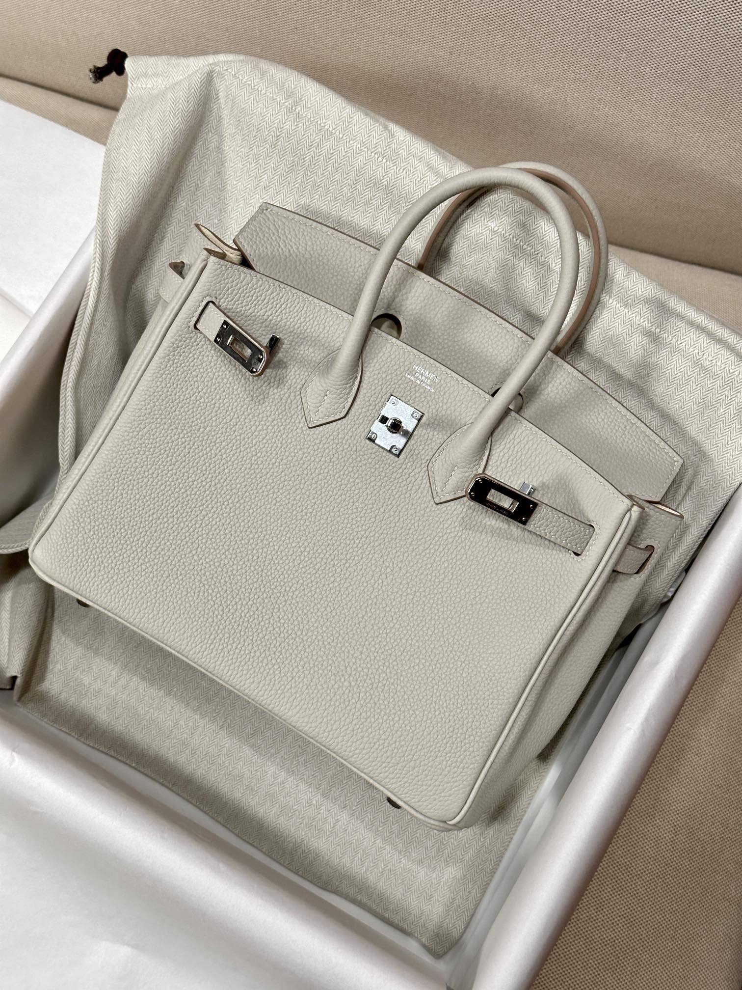 Hermes Birkin Light gray 25cm everyday