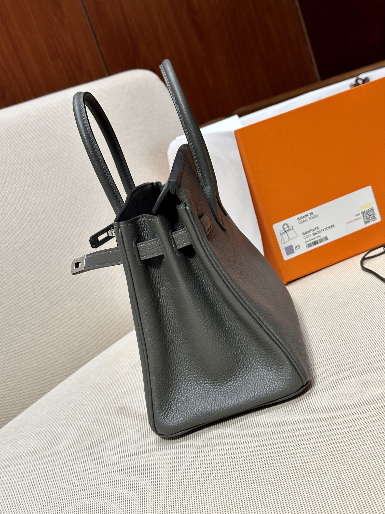 Hermes Birkin Graphite Gray Small handbag everyday