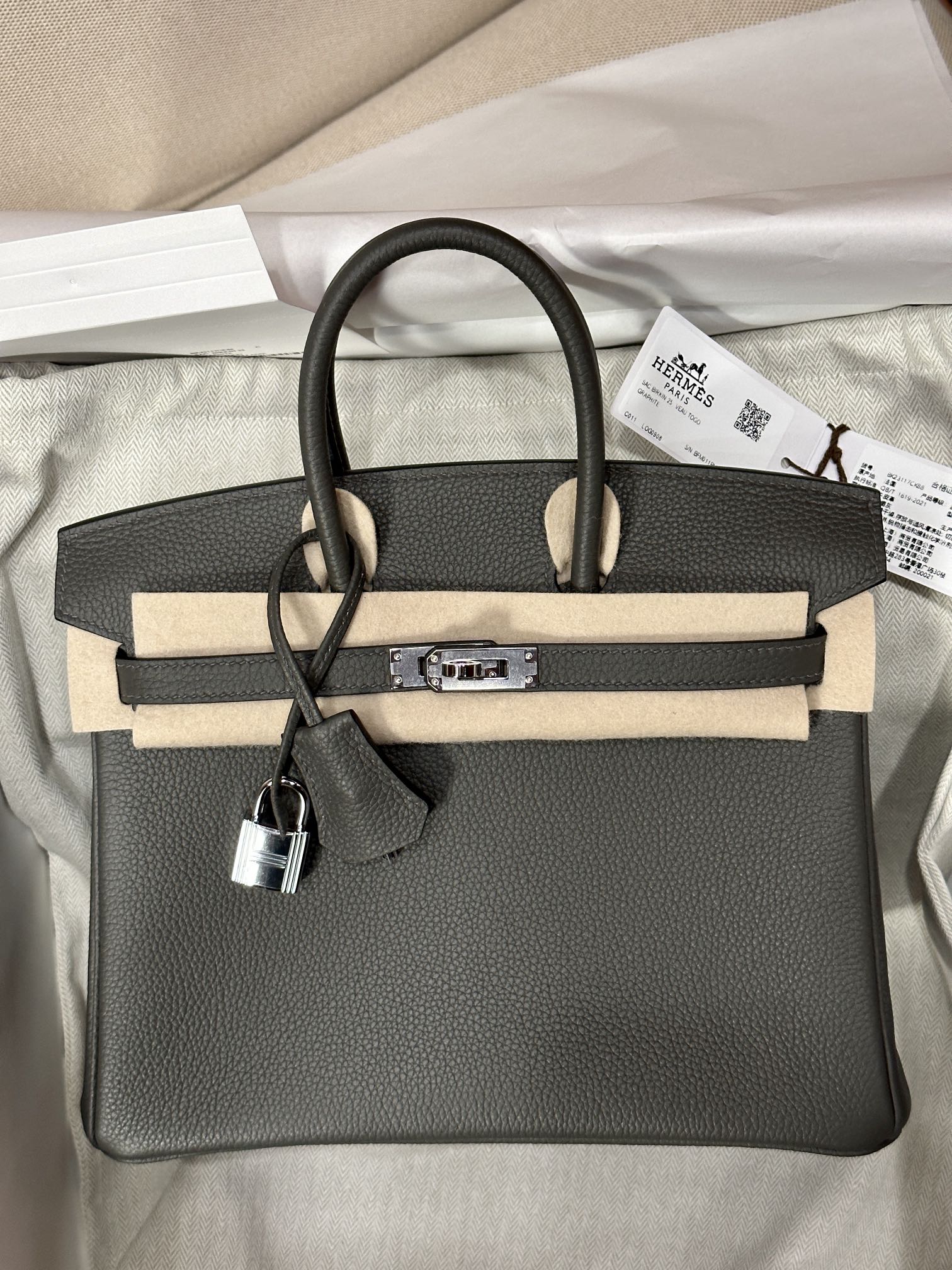 Hermes Birkin Graphite Gray Small handbag everyday
