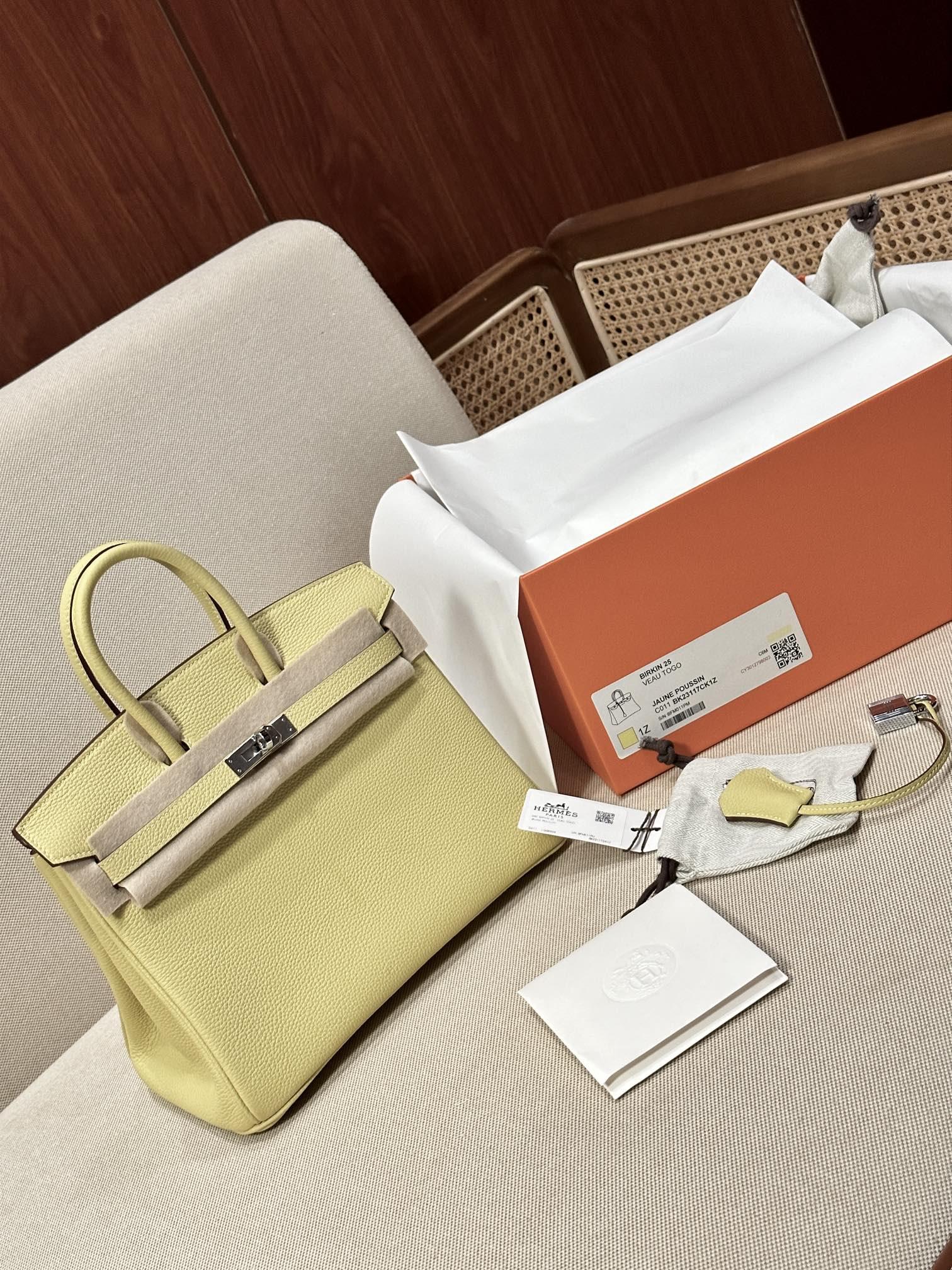 Sac Hermès BIRKIN25 Togo — photo 4