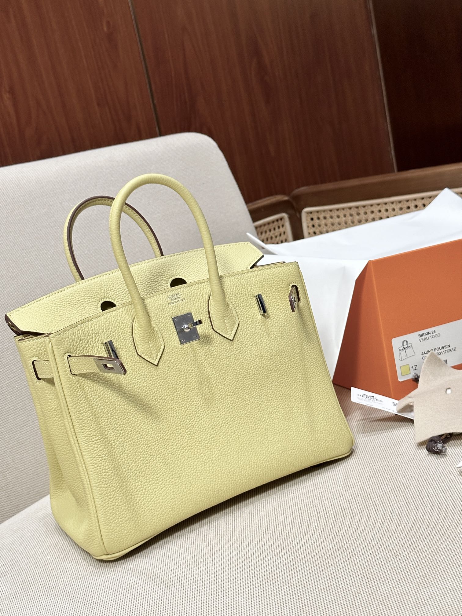 Sac Hermès BIRKIN25 Togo — photo 8