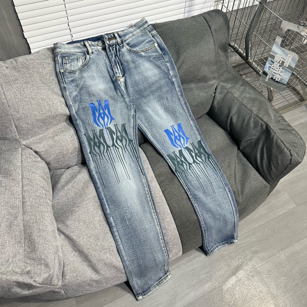 Amiri Clothing Jeans Pants & Trousers Blue Track