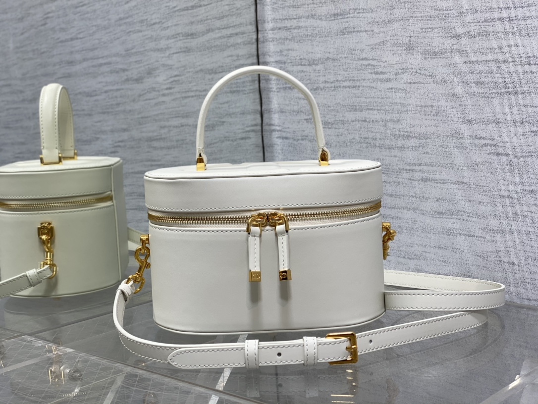 Dior Signature Vanity Case Handbag Adjustable Strap