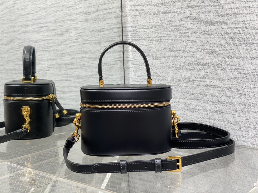 Dior Signature Vanity Cosmetic Case Handbag with Adjustable Strap