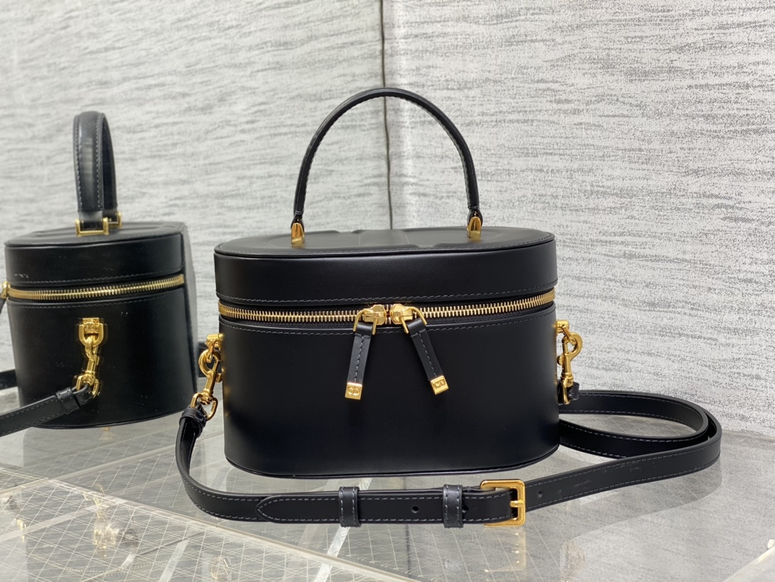 Dior Signature Vanity Case Handbag with Adjustable Strap