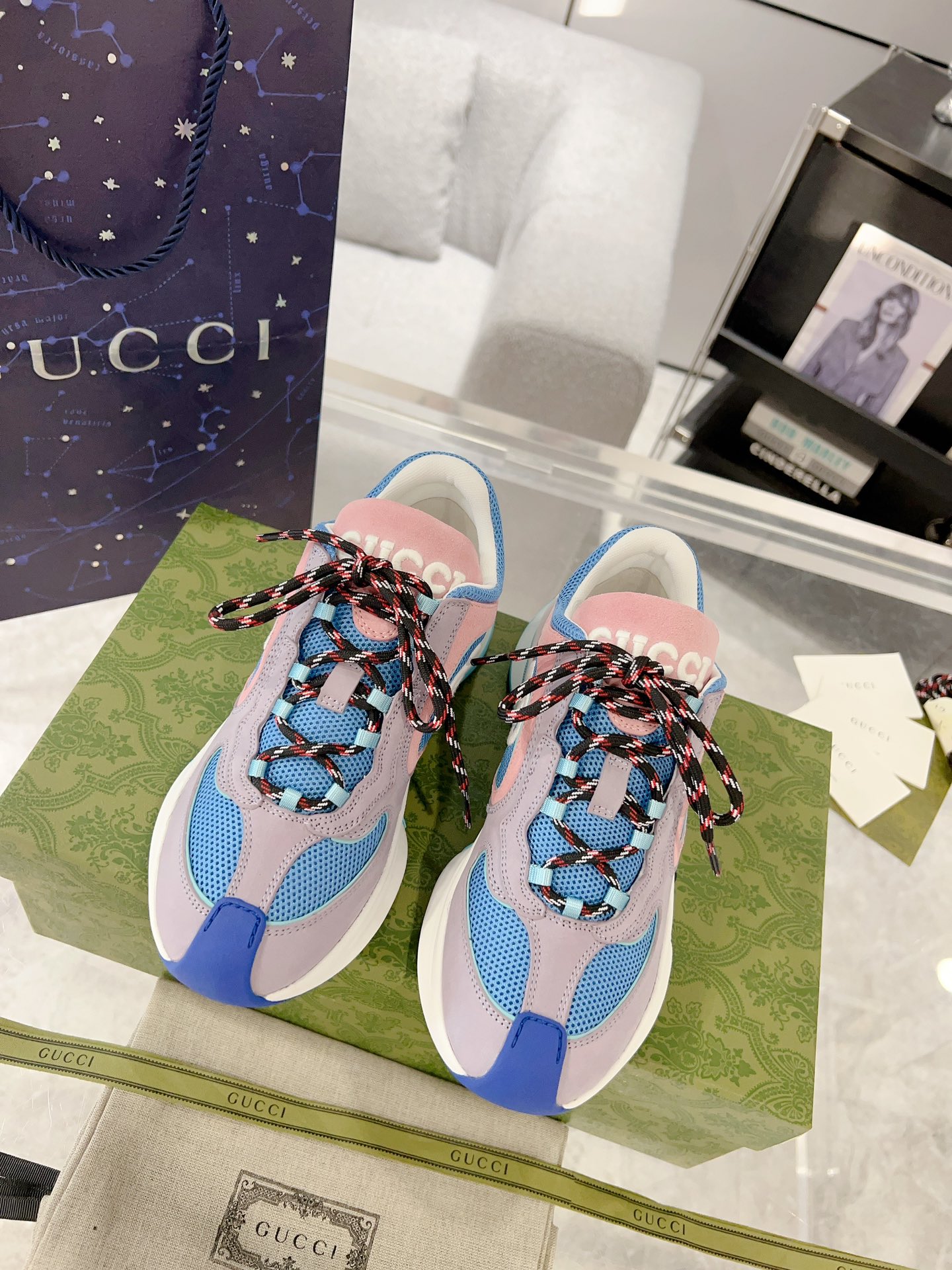 Gucci Shoes Sneakers Unisex Women Cowhide PU TPU Sweatpants