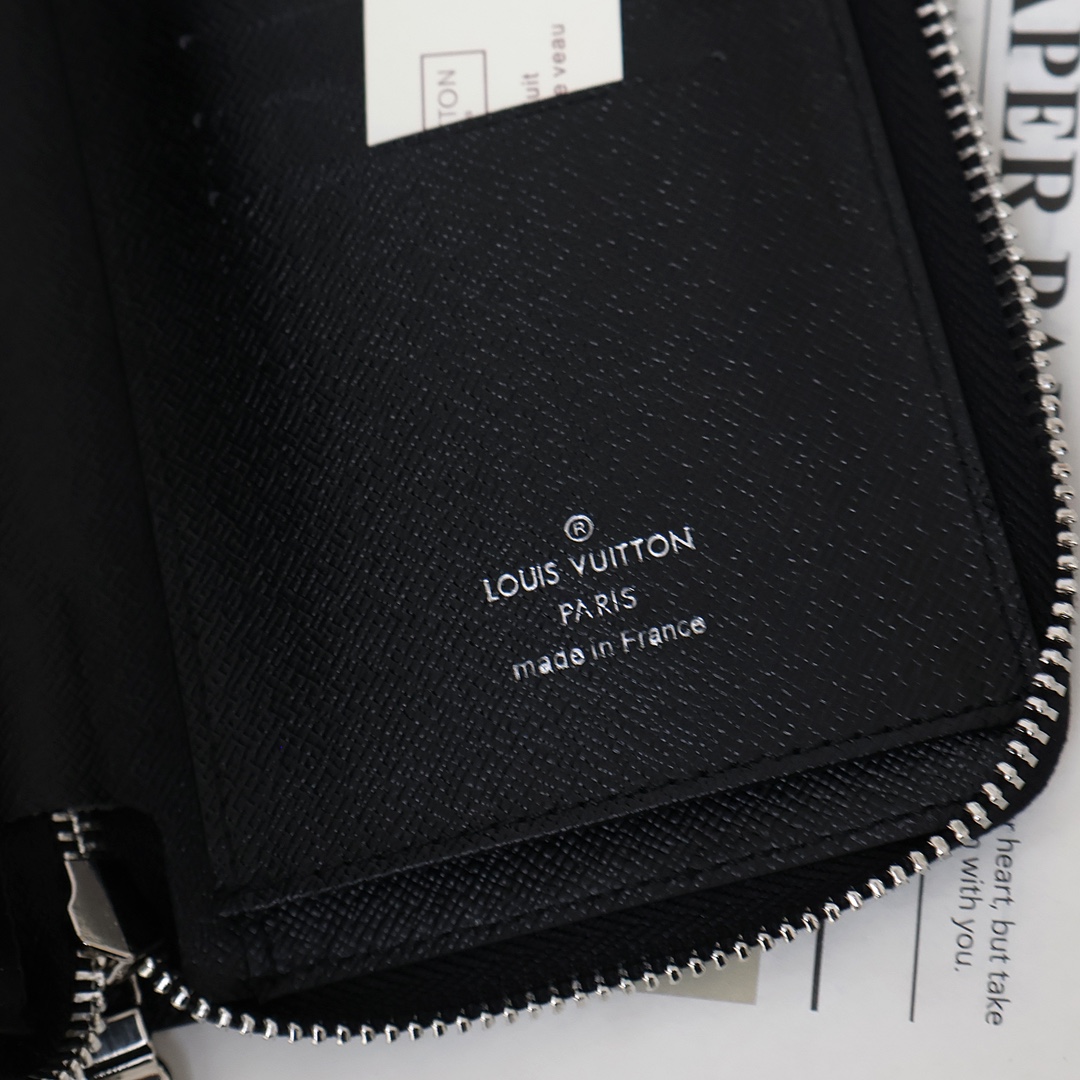 Leather long zipper wallet color options