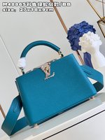 Wholesale Sale
 Louis Vuitton LV Capucines Bags Handbags Green Calfskin Cowhide M48865