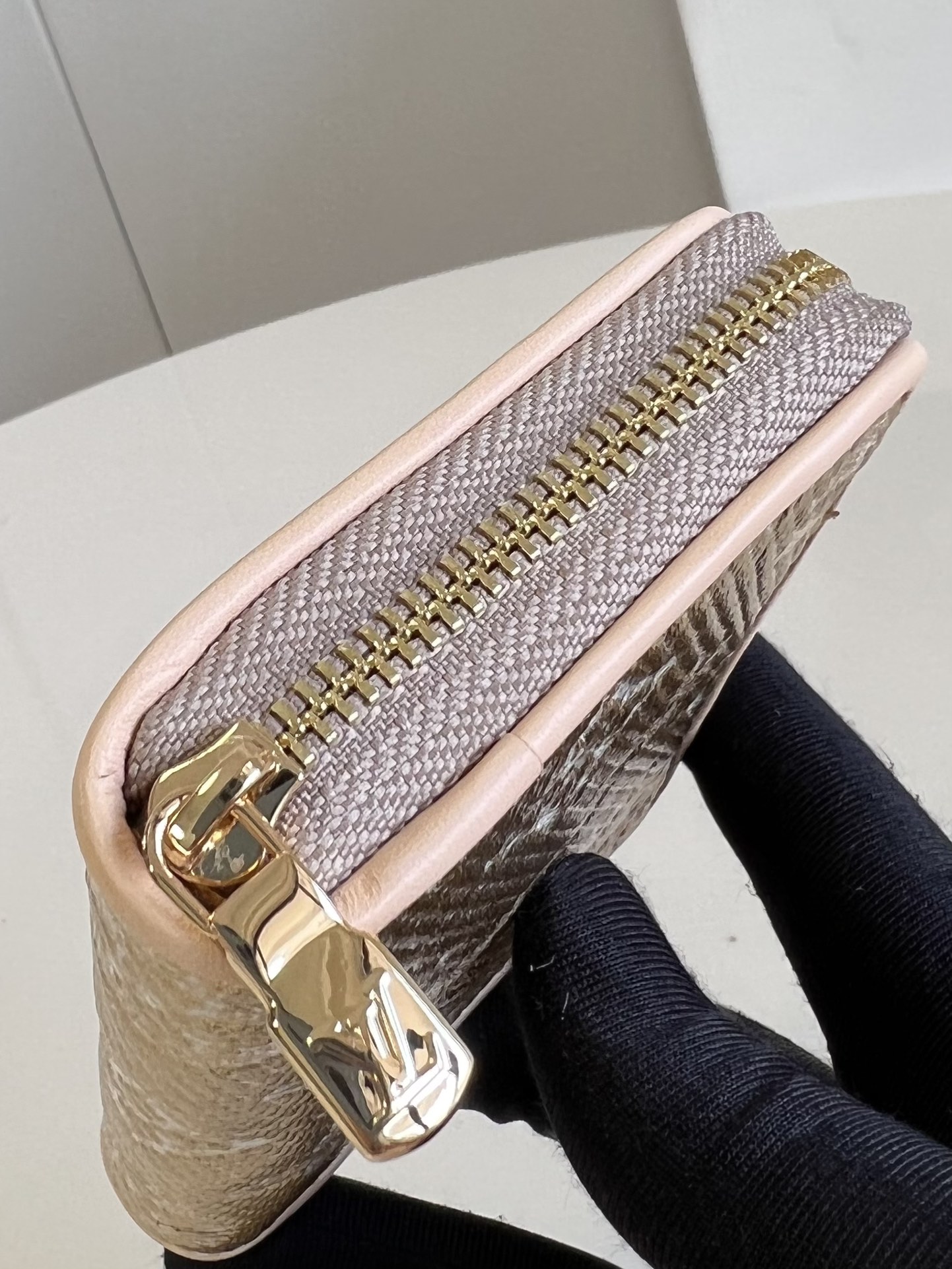 This Zippy Coin Purse is crafted from Monoglam jacquard canvas, treated - Bag 4