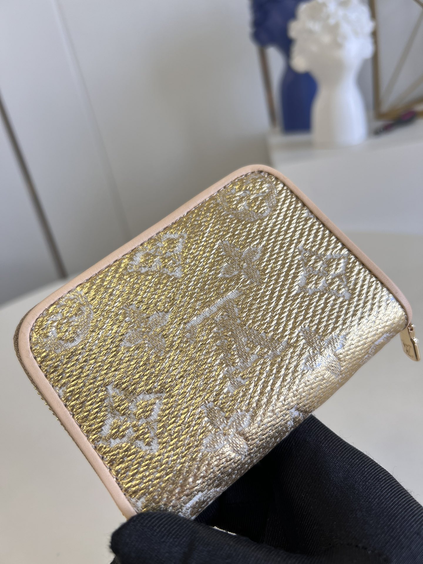 This Zippy Coin Purse is crafted from Monoglam jacquard canvas, treated - Bag 2