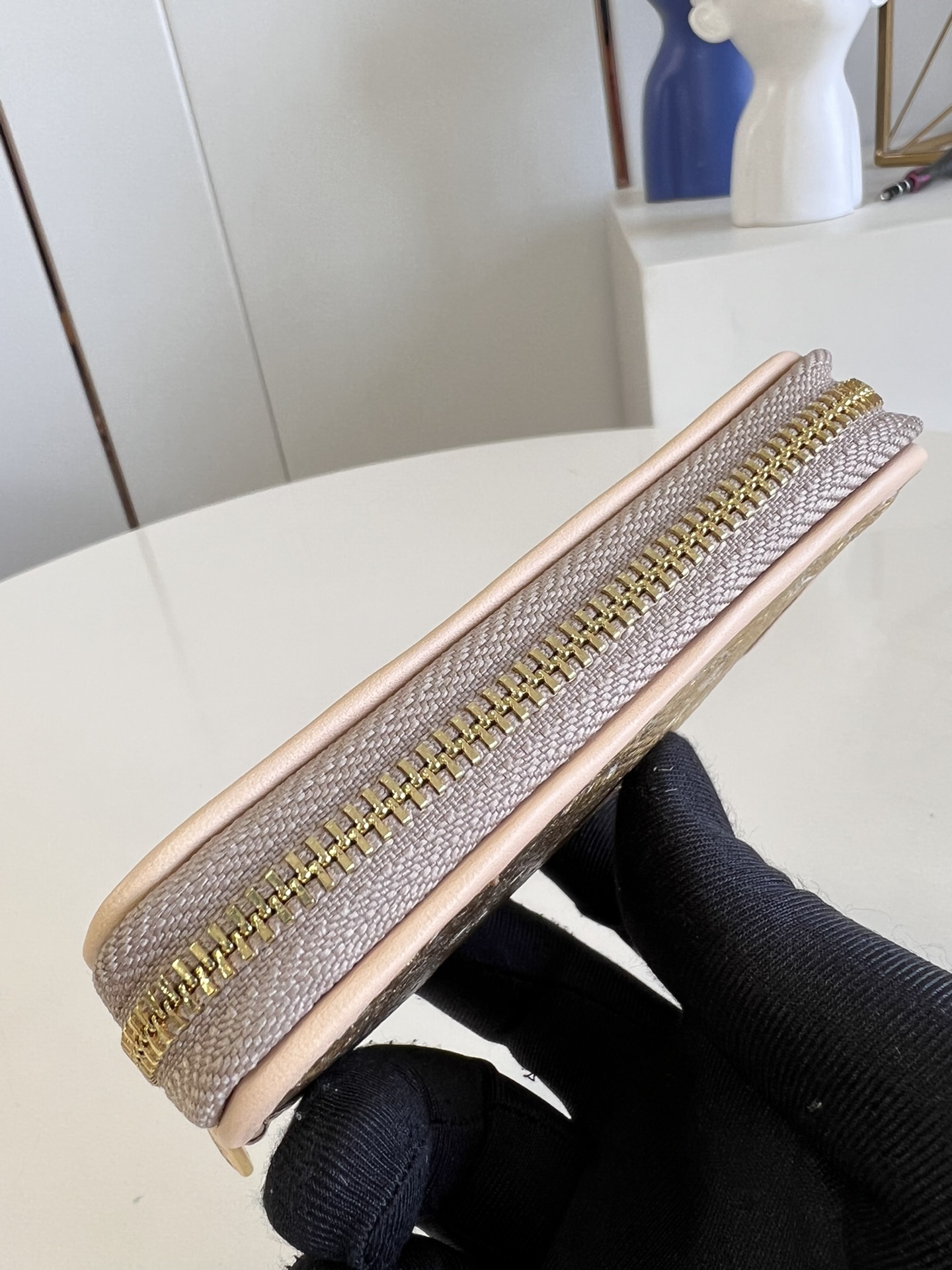 This Zippy Coin Purse is crafted from Monoglam jacquard canvas, treated - Bag 3