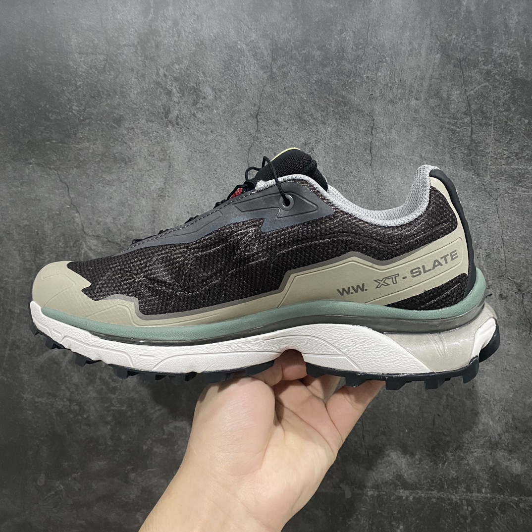 Green x version Wood Wood x Salomon XT-Slate Advanced Salomon low-top outdoor functional shoes