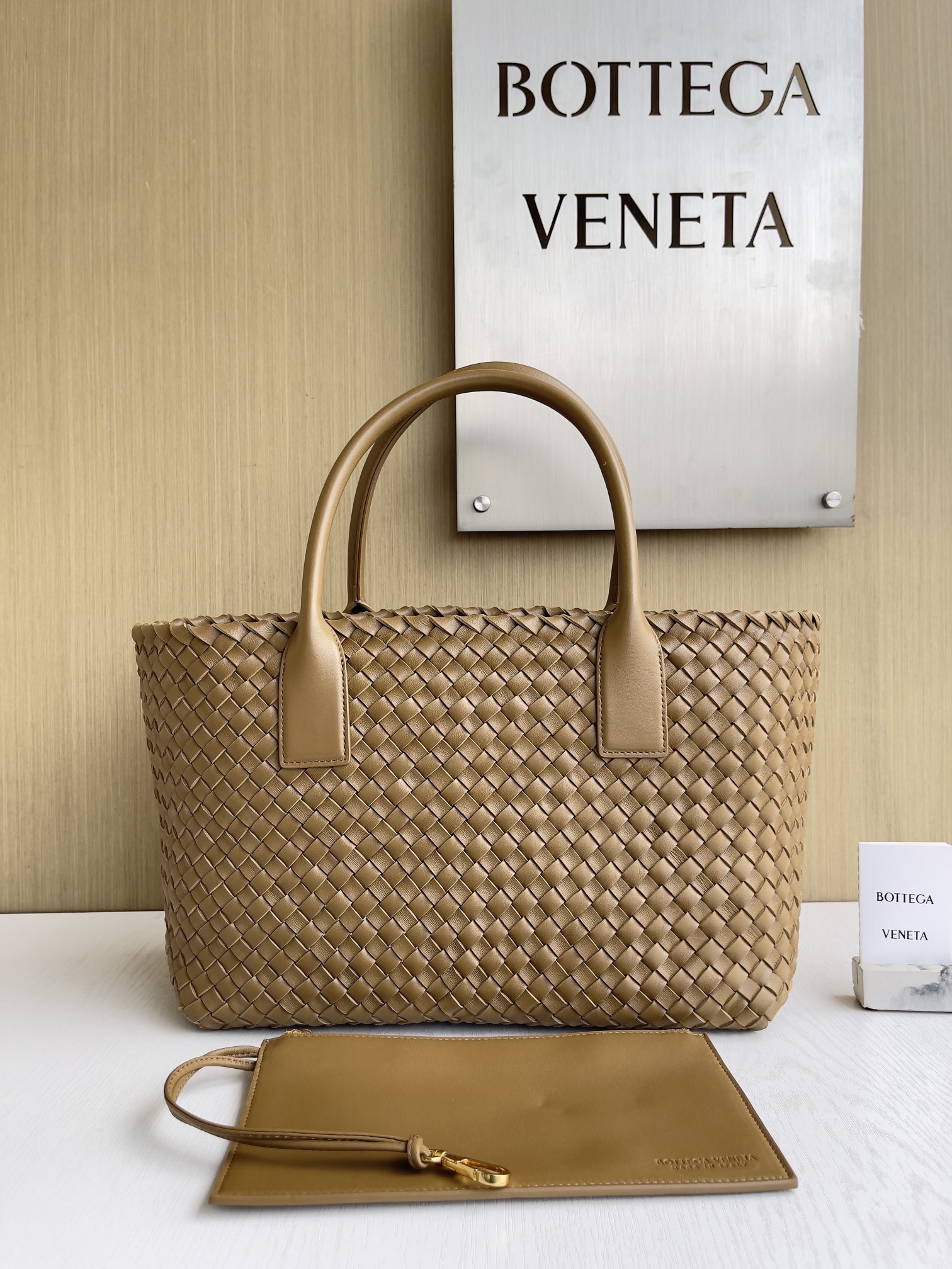 Bottega Veneta Hand-woven lambskin inside and out