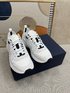 Dior Shoes Sneakers Splicing Unisex Women Cowhide Fabric Polyester Silk TPU Casual