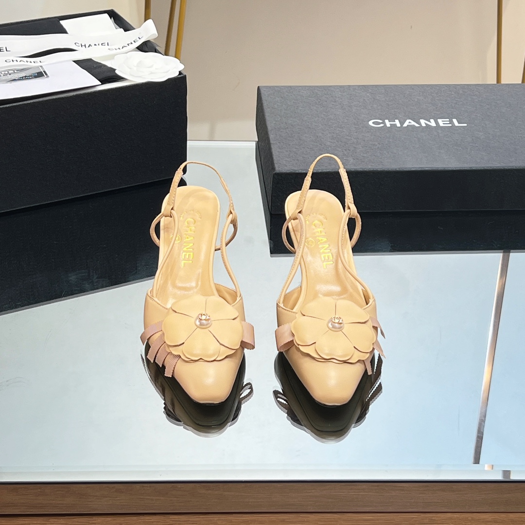 Chanel Chaussures Sandales Genuine Leather Peau de mouton