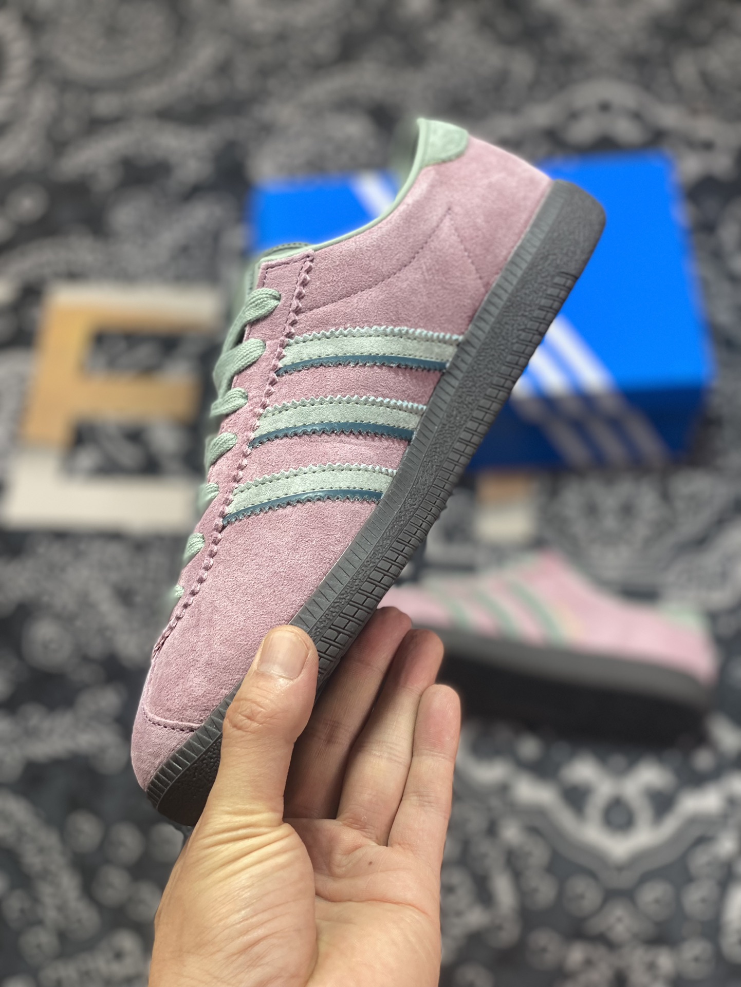 Adidas Originals State Series IL classic sneakers ”suede light pink gray raw rubber gray bottom” ID2784