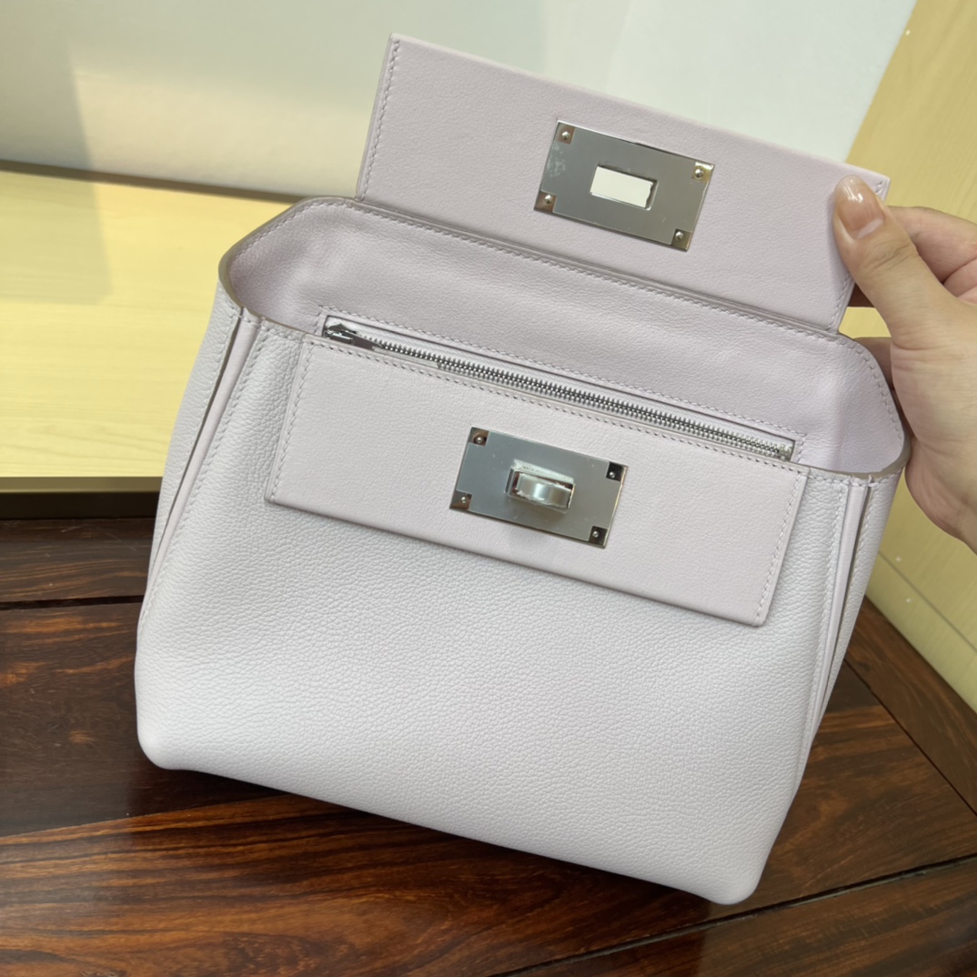 Hermès Kelly 2424 Mini Bag - Dreamy Pink Purple Evercolor Leather 8 i1690702428 5253 6
