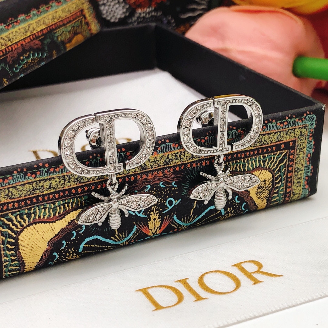 Número DED0378 dorado antiguo Número DED0267 plateado dio*último modelo🆕🆕pendientes de abeja🐝 con diamantes】mismo ZP…