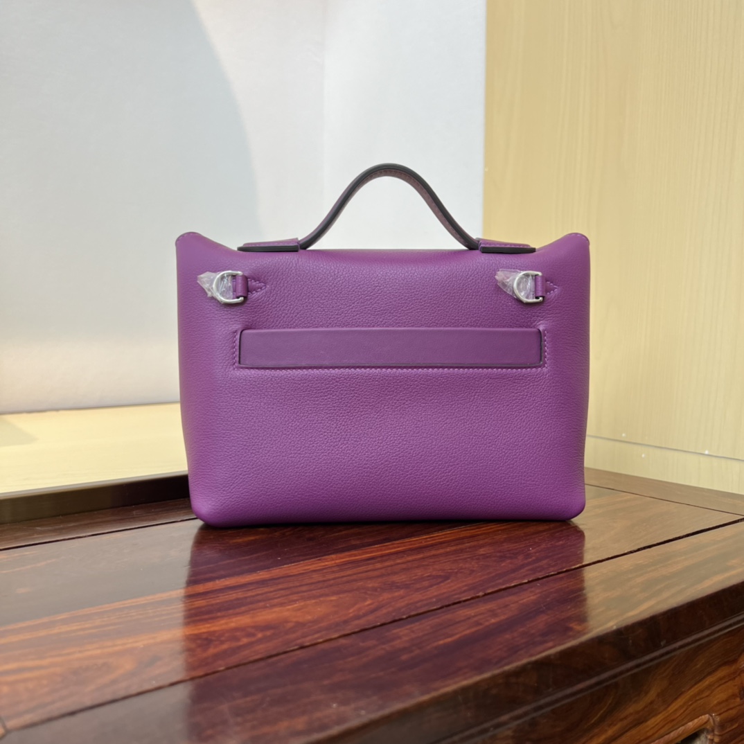 Kelly 2424 Mini Purple Evercolor Leather Handbag Crossbody Bag 21cm 4 i1690708985 9942 1