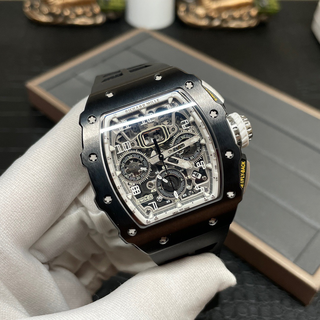 Richard Mille KU+ 理查德米勒Rm11-03 飞返计时黑陶瓷