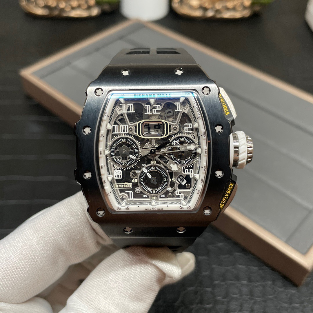 Richard Mille KU+ 理查德米勒Rm11-03 飞返计时黑陶瓷