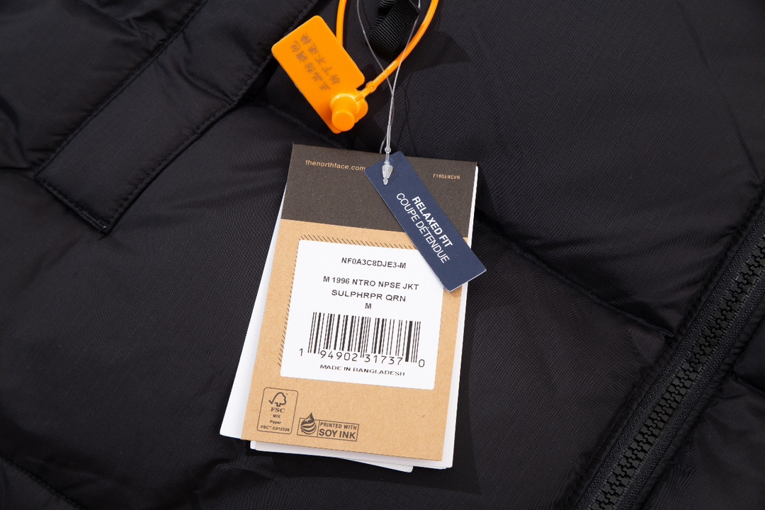 The North Face 1996 Nuptse 700FP 白鸭绒 拼色 防水 羽绒服