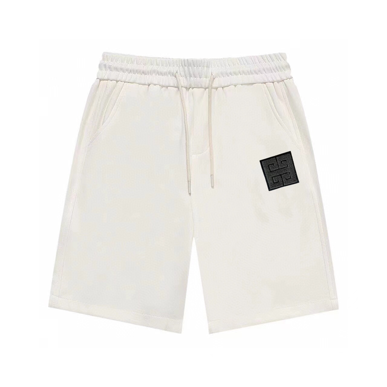 Nuevos pantalones cortos de punto informales con adornos de bolsillos para hombre de Givenchy, 24/SS. Los laterales del…