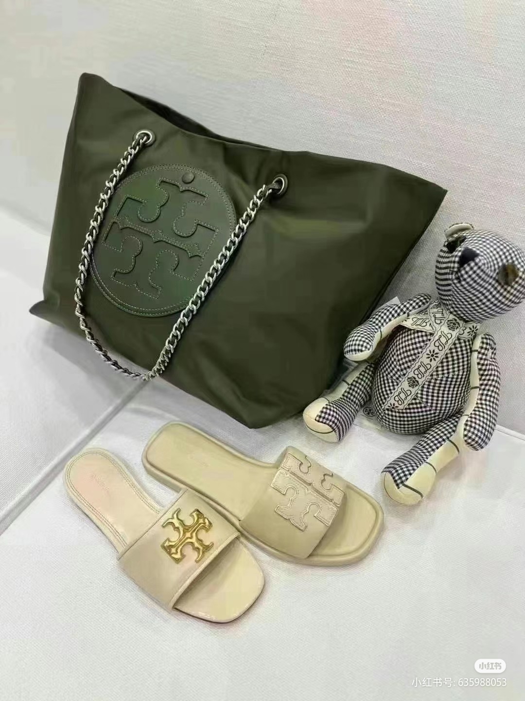 Ella Chain Chain Laptop Bag with Regenerative Nylons and Knitted Bands - 图片 6