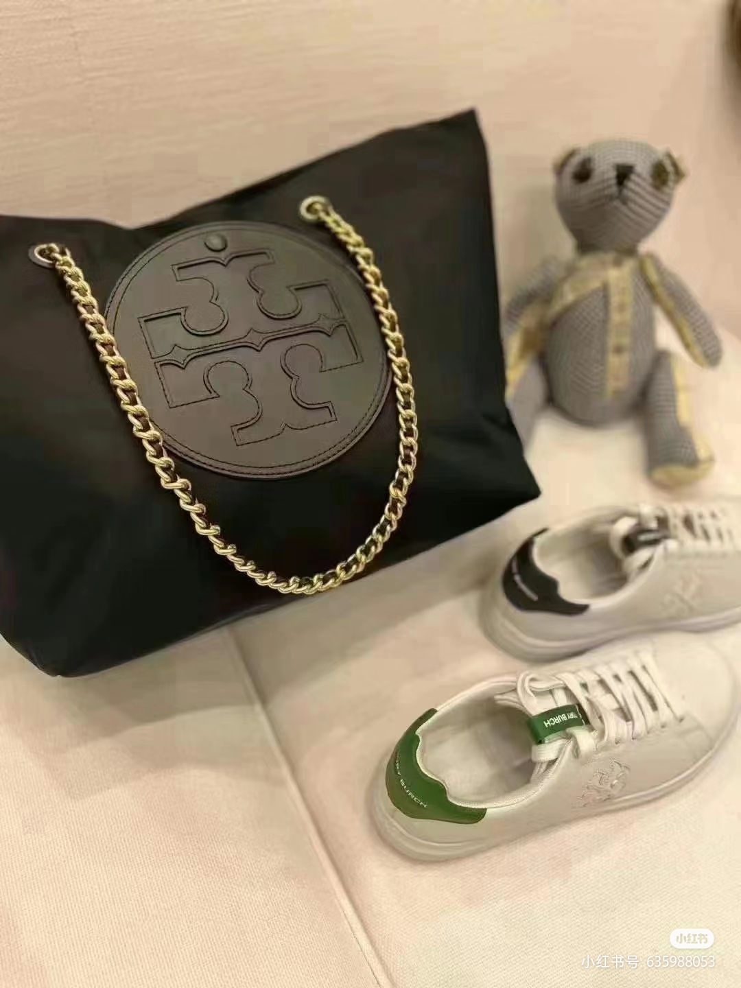 Ella Chain Chain Laptop Bag with Regenerative Nylons and Knitted Bands - 图片 8