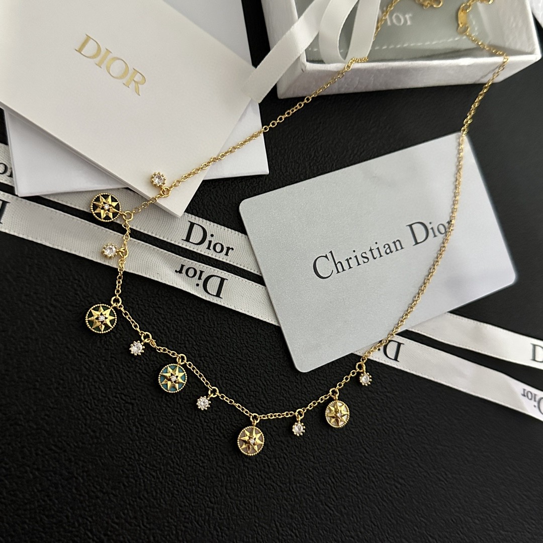 Dior Gemstone Necklace: New Emerald & Sapphire Pieces 11 a1690794388804 2000