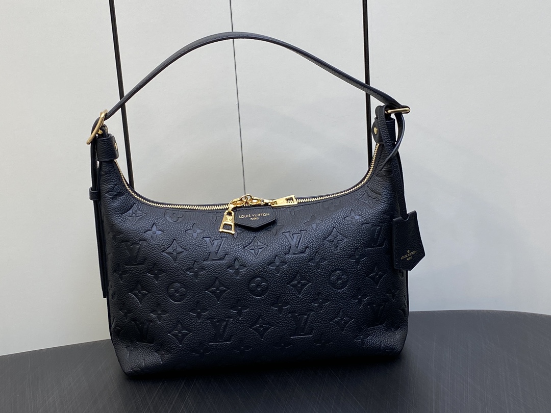 Top Original Quality M46610 Black Embossed All-Leather Shoulder Bag - Bag