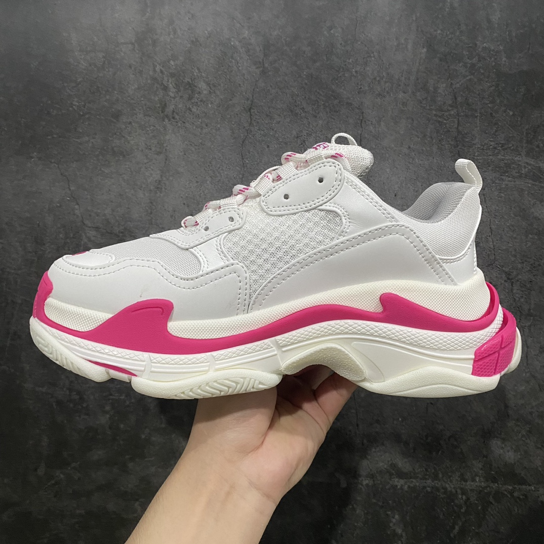 VG version of BALENCIAGA Triple S generation retro dad shoes pink