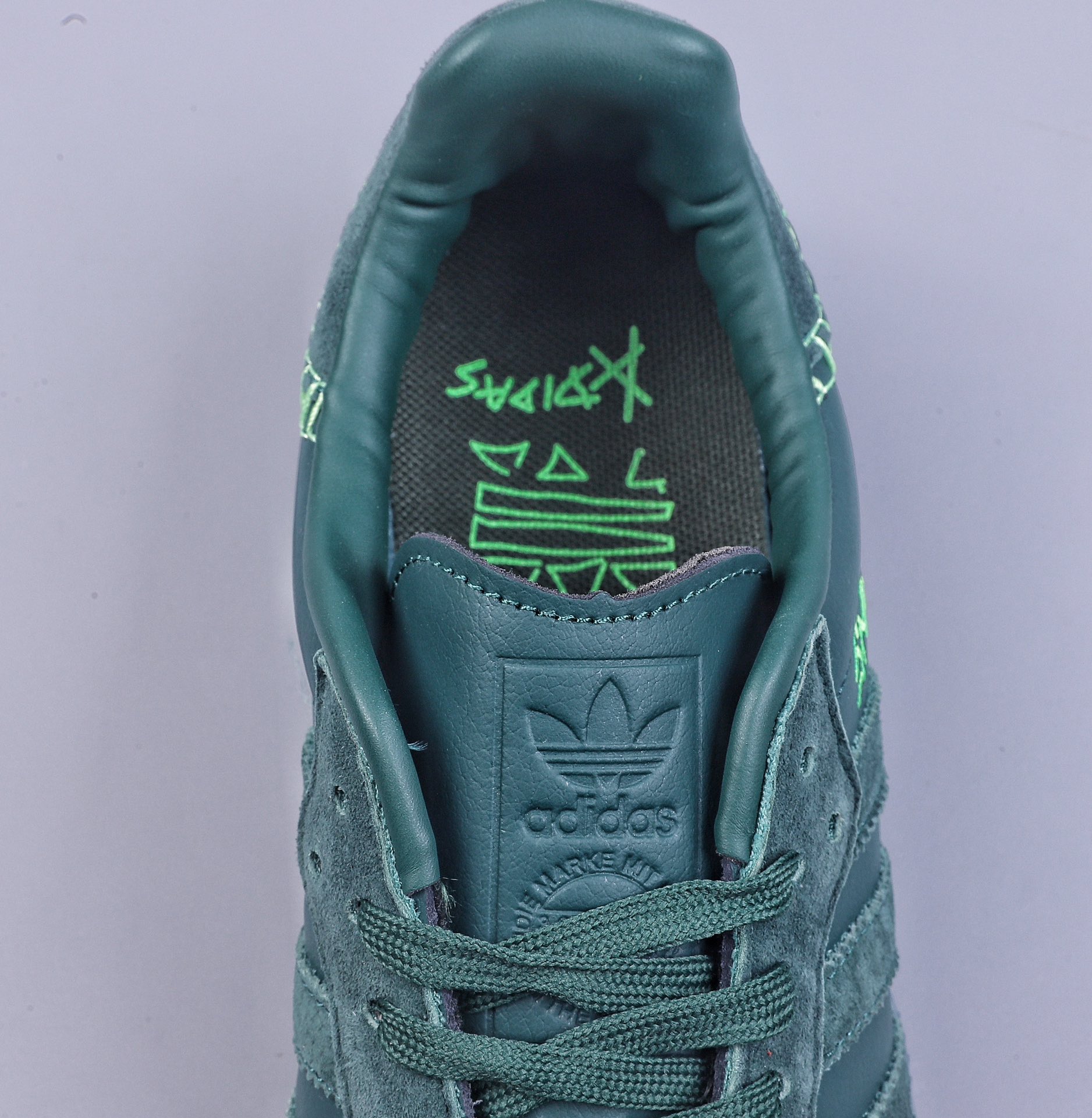 AD WB Samba dark green casual retro sneakers FW7458