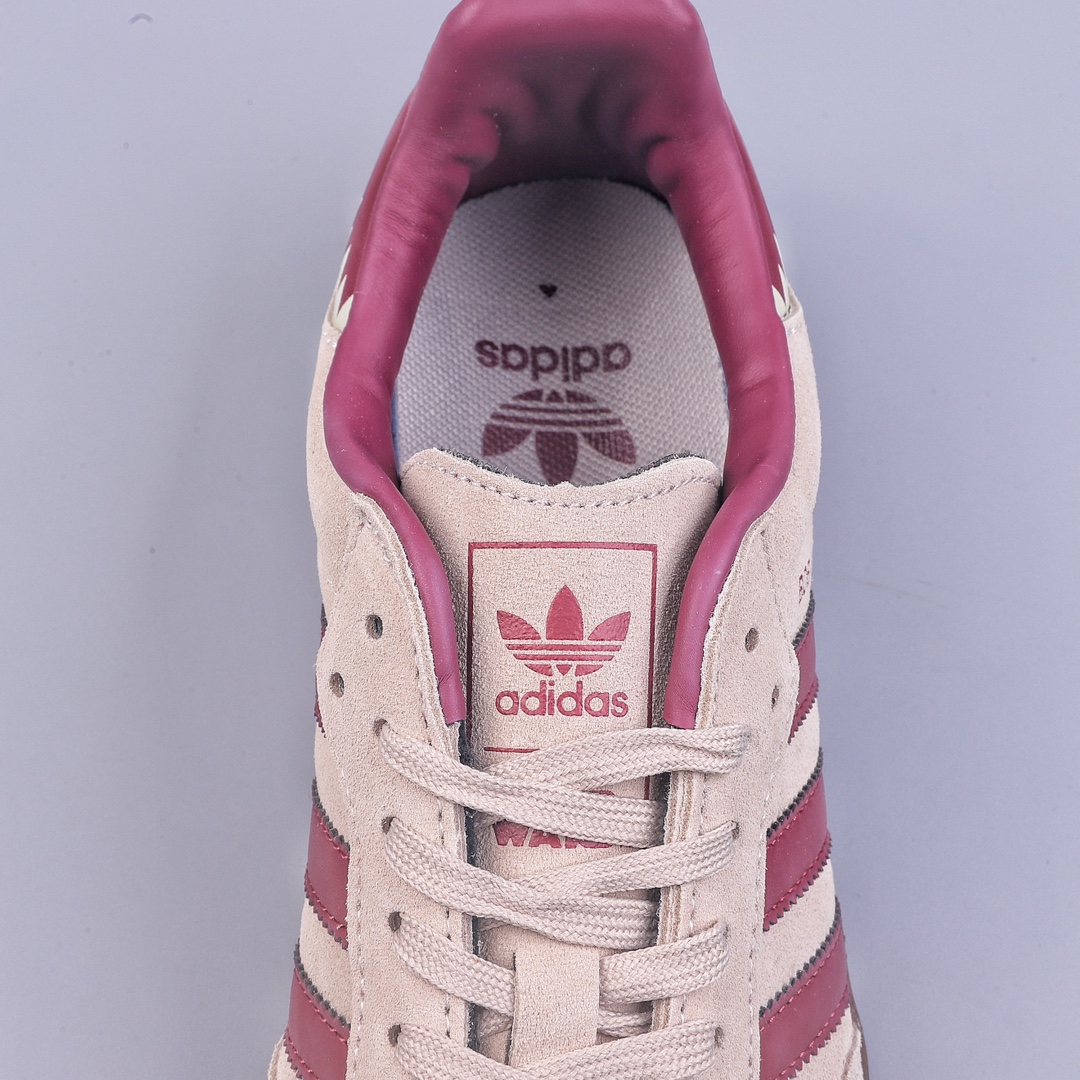 AD WB Samba beige wine red casual retro sneakers GX6806