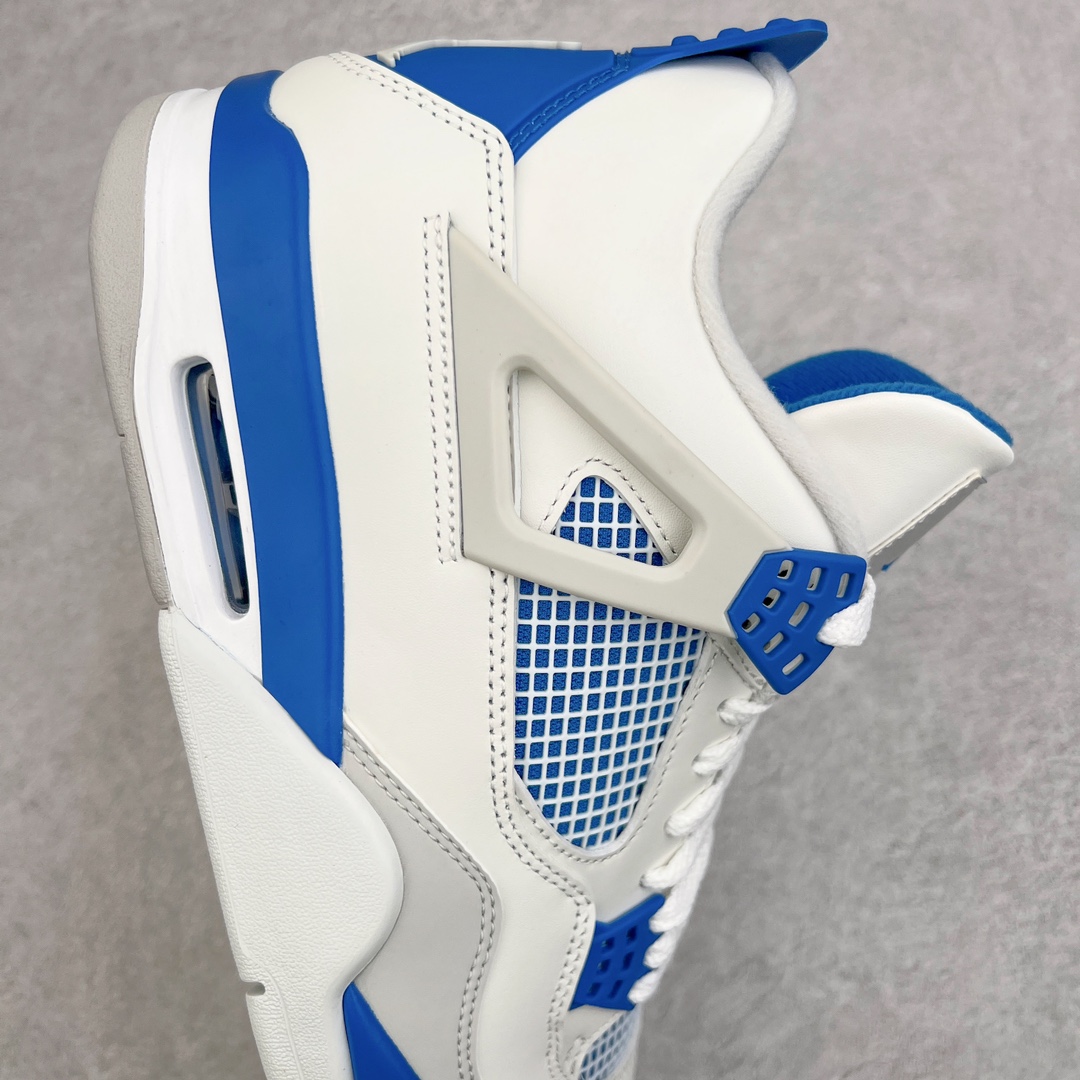 图片[6]-零售💰390 ＃PK纯原 Air Jordan AJ4 Retro 白宝蓝 308497-105 耗时半年巨作 全套原纸板楦头开发 原厂特供皮料加持 确保原汁原味 完美呈现四代版型 一比一鞋头弧度高度鞋身弧度 数据细节工艺流程均保持原鞋一致 原厂TPU网格鞋带扣 正确内里网布 菱角分明不变形无多余毛边 柔软性质感一致于原鞋 原厂织唛标 原厂飞人电绣工艺 尾指中部跳三针 独家绑鞋带手法 印刷中底布 四线拉帮 米色美纹纸贴合固定 进口港宝加持 后跟自然饱满 全鞋荧光划线卡点 追求极致完美 每一双都是工艺品 多重QC质检 超越公司货的品控标准 实实在在的免检产品 尺码：40 40.5 41 42 42.5 43 44 44.5 45 46 47.5 编码：by3936090-运动鞋