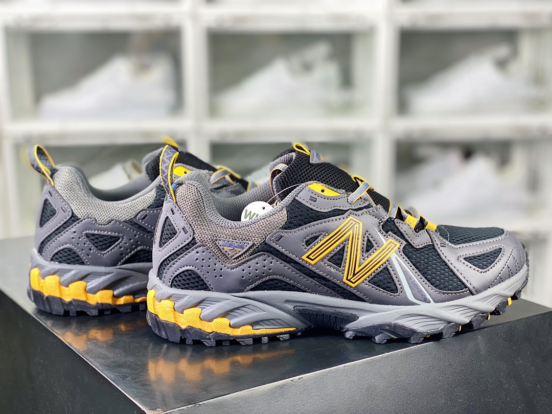 New Balance ML610T series low-top mountain trail running travel retro daddy style casual sports shoes ”dark gray black and yellow” ML610TAK