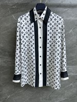 Cheap Wholesale
 Louis Vuitton Clothing Shirts & Blouses Printing Silk Fall Collection Vintage SML535490